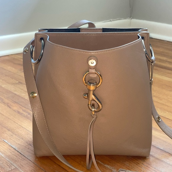 Rebecca Minkoff Megan Shoulder Bag Beige - Picture 13 of 16
